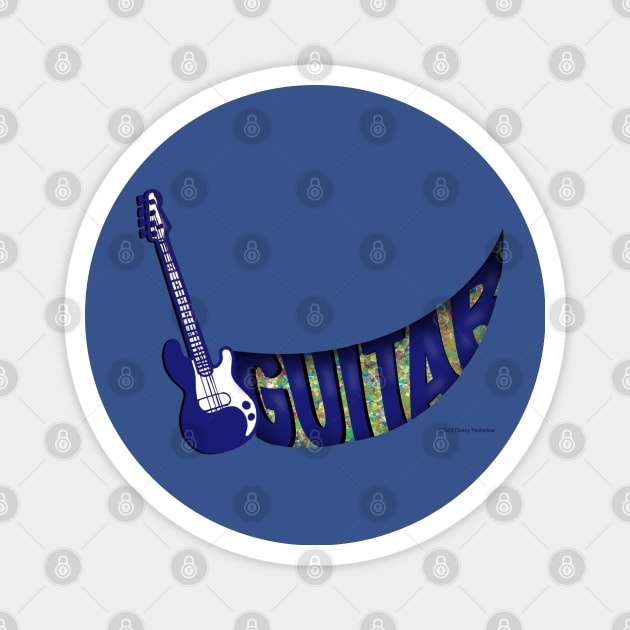 Guitar Ribbon Magnet by skrbly